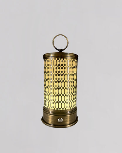 Decorative lantern with intricate design on a light gray background