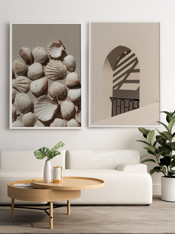Modern Bej Tonları Mimari Poster
