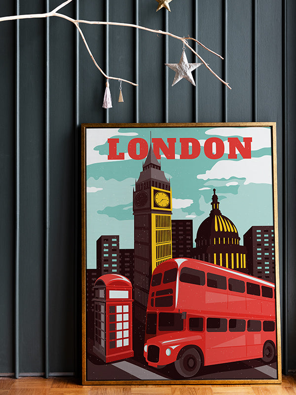 London Şehir Posteri Tablosu