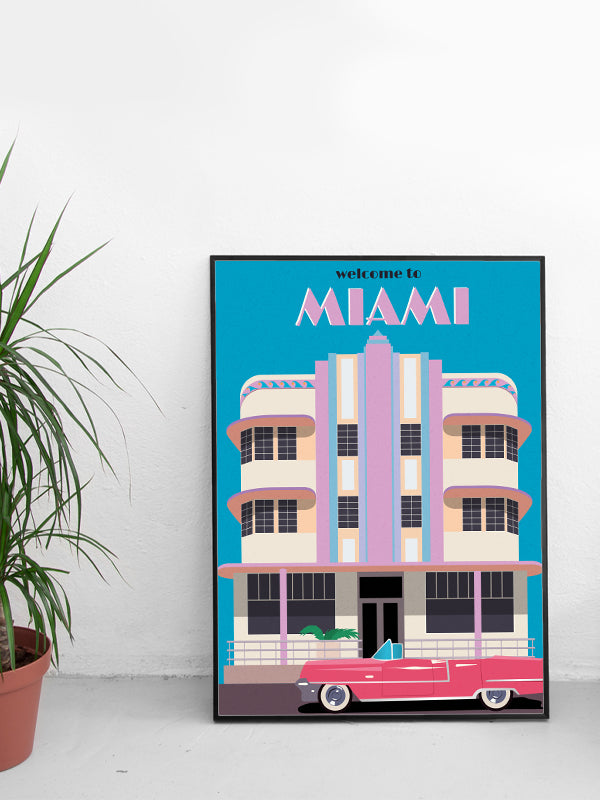 Miami Amerika Posteri Tablosu