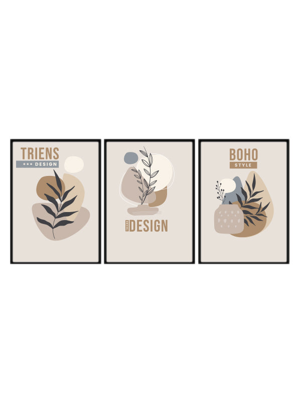 Boho Set 3lü Tablo 17