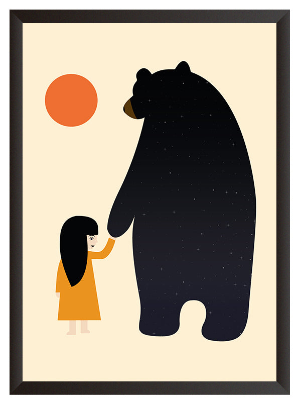 Çocuk Odası Bear Konsept Tablosu 4'lü Set