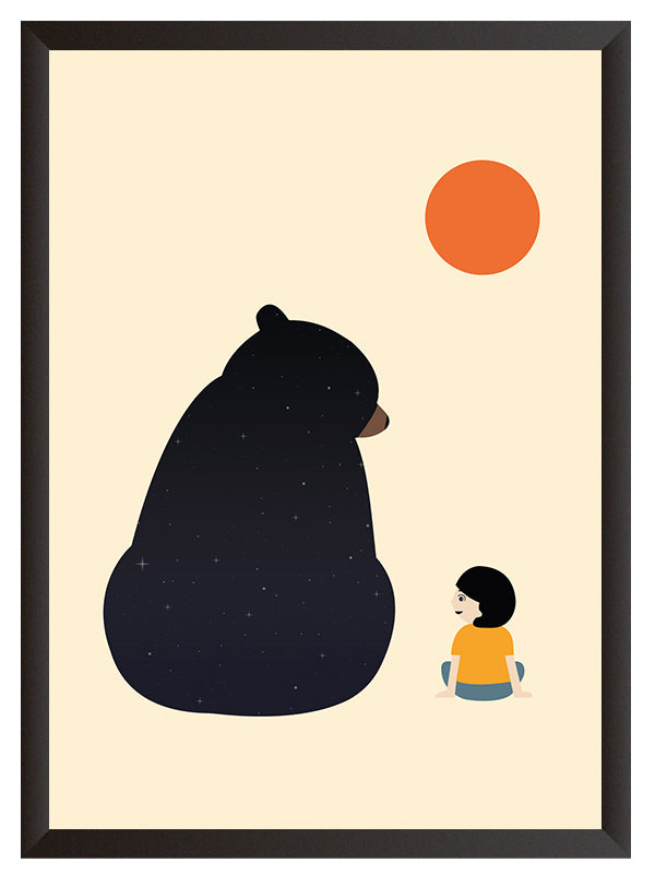 Çocuk Odası Bear Konsept Tablosu 4'lü Set